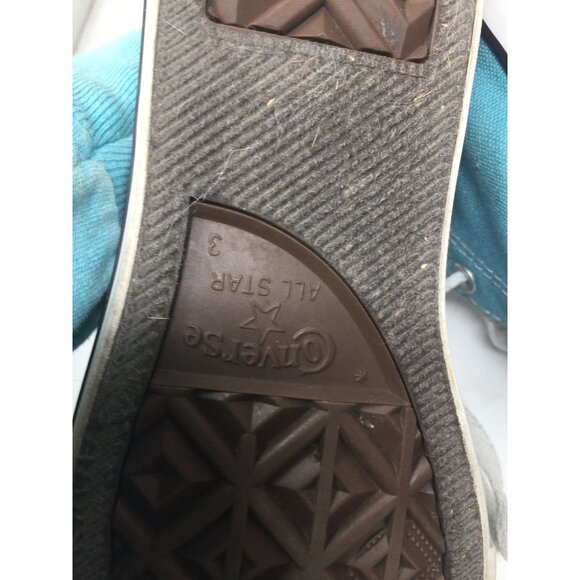 CONVERSE ALL STAR Girl's Size 3 (Teal Color) - Picture 4 of 6